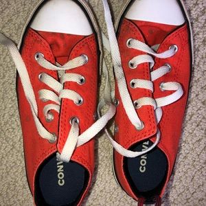 Kids Converse Sneakers/ Chuck Taylors in orange size 13
